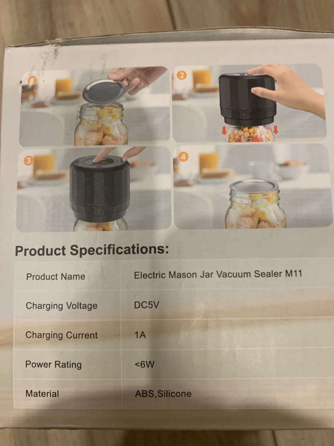 Electric Mason Jar Vacuum Sealer M11 - photo 3