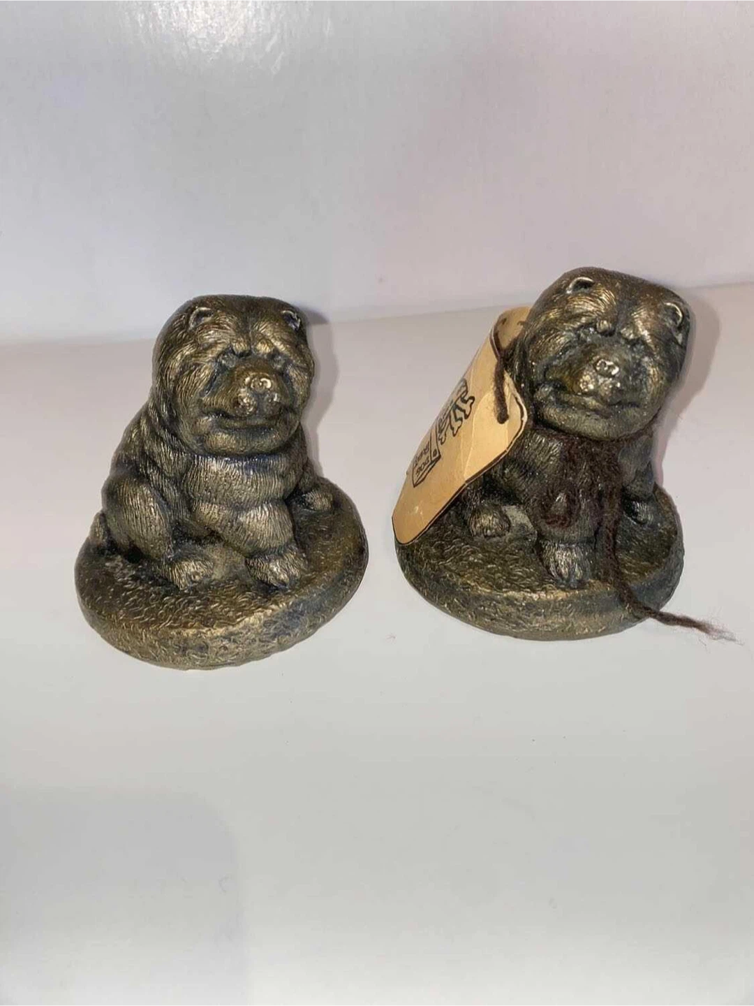 LINE handcrafted dog figurines
