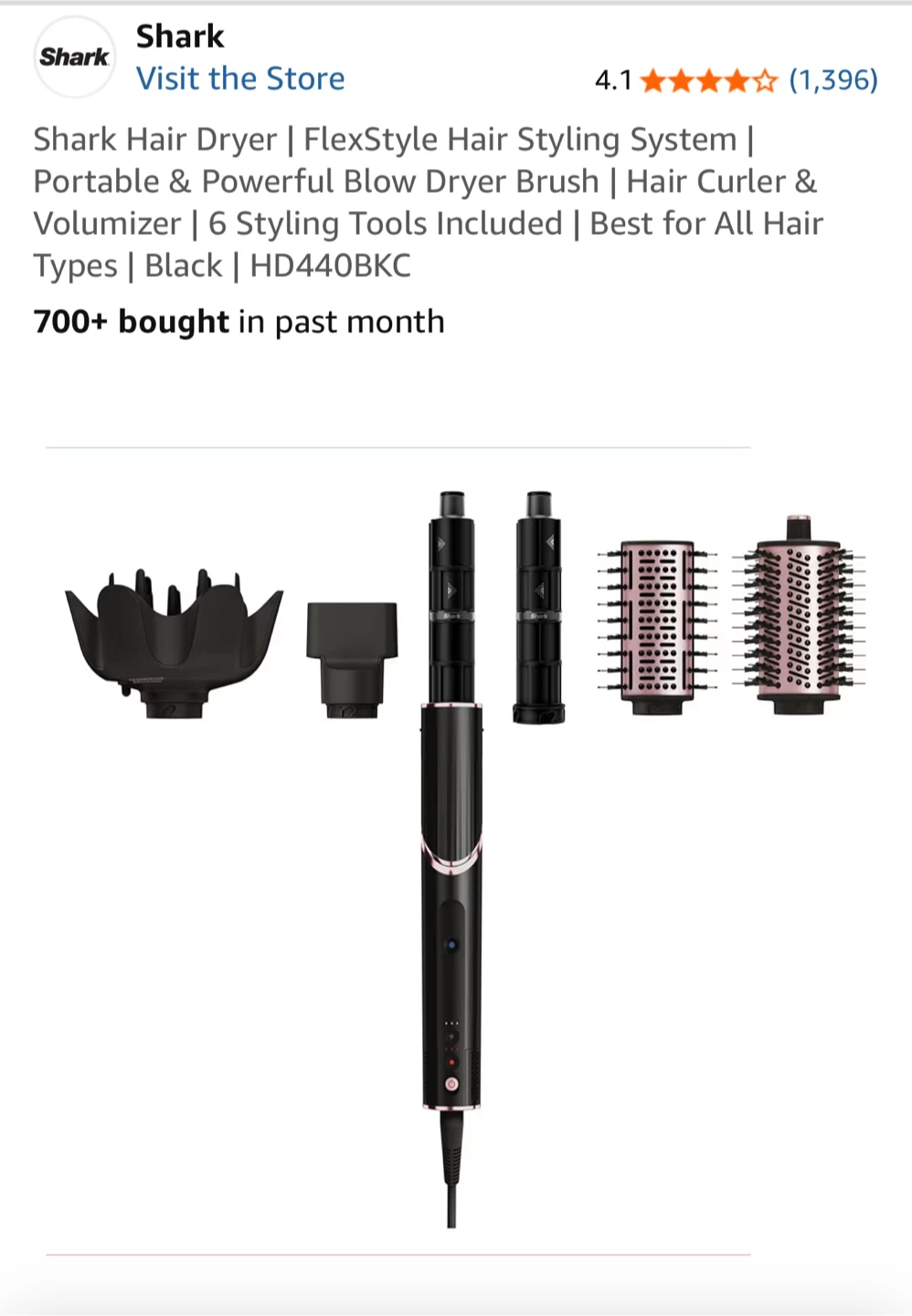Shark FlexStyle Hair Styling tool (6 attachments)