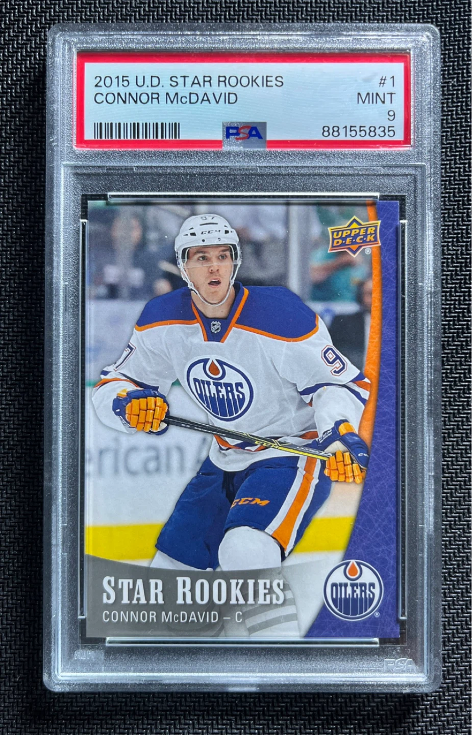 2015-16 UD NHL Star Rookies # 1 Connor McDavid PSA 9