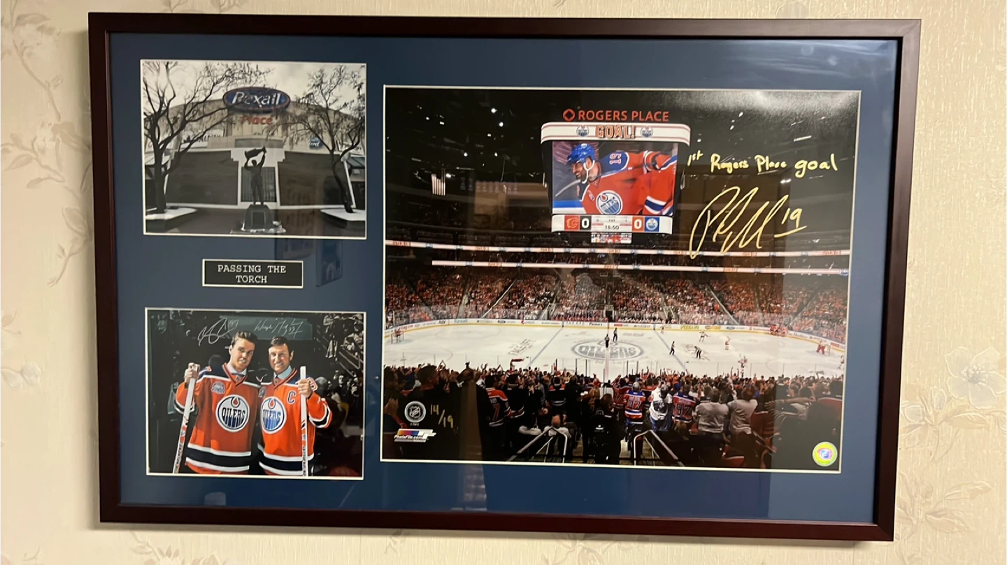 Edmonton Oilers Framed Memorabilia - 1st Rogers Place Goal