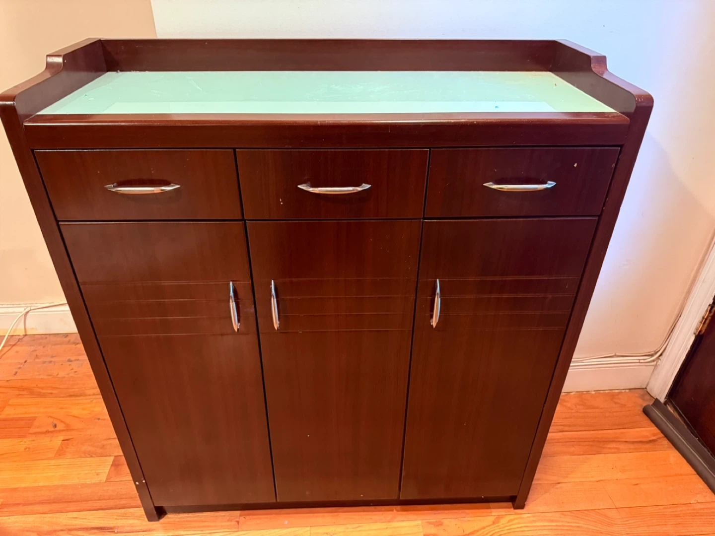 Shoe Cabinet with 3 Drawers and 3 Doors
