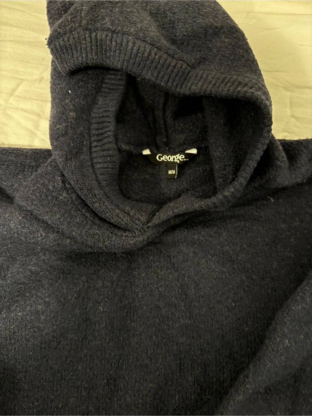 George Navy Blue Hooded Sweater M/M