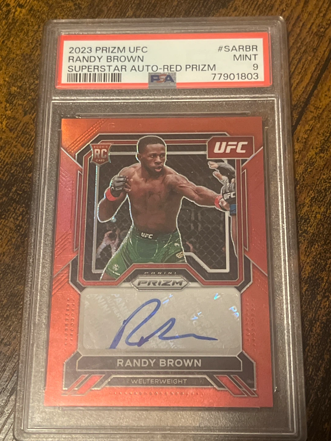 Numbered to /99 - 2023 Panini UFC Randy Brown Auto