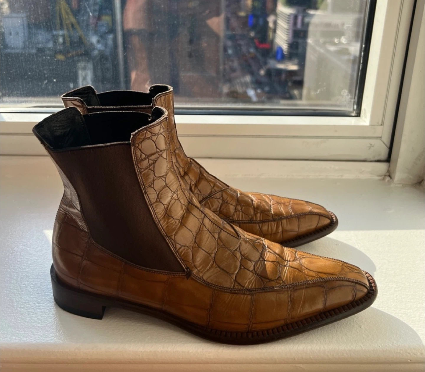 Miu Miu Crocodile Leather Boots - photo 2
