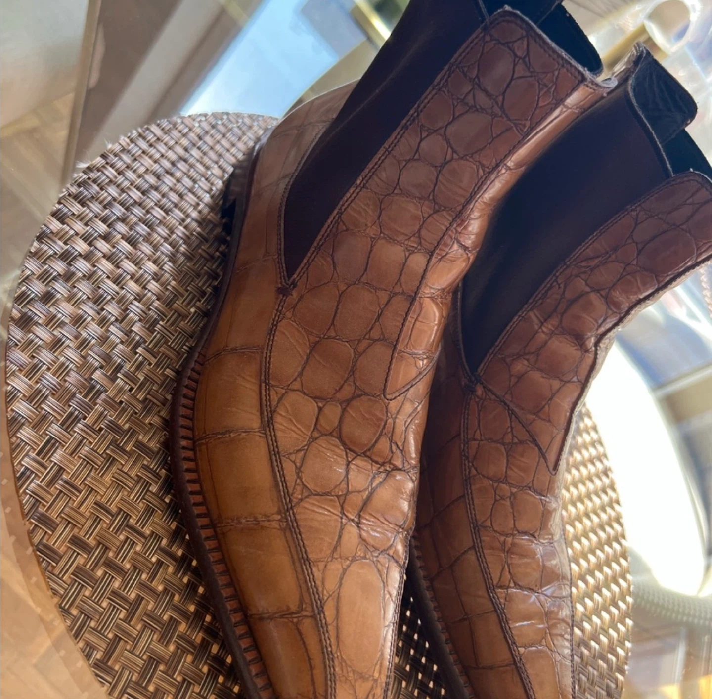 Miu Miu Crocodile Leather Boots - photo 5