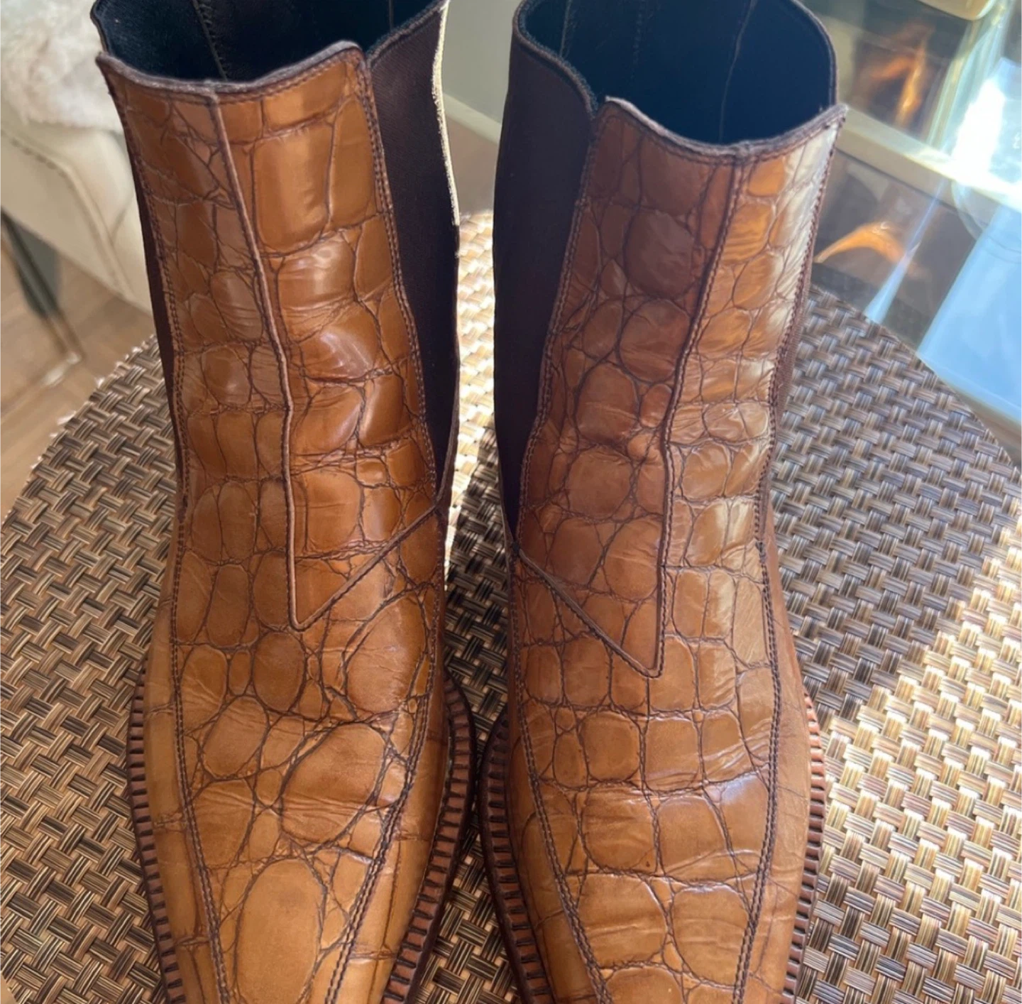 Miu Miu Crocodile Leather Boots - photo 3