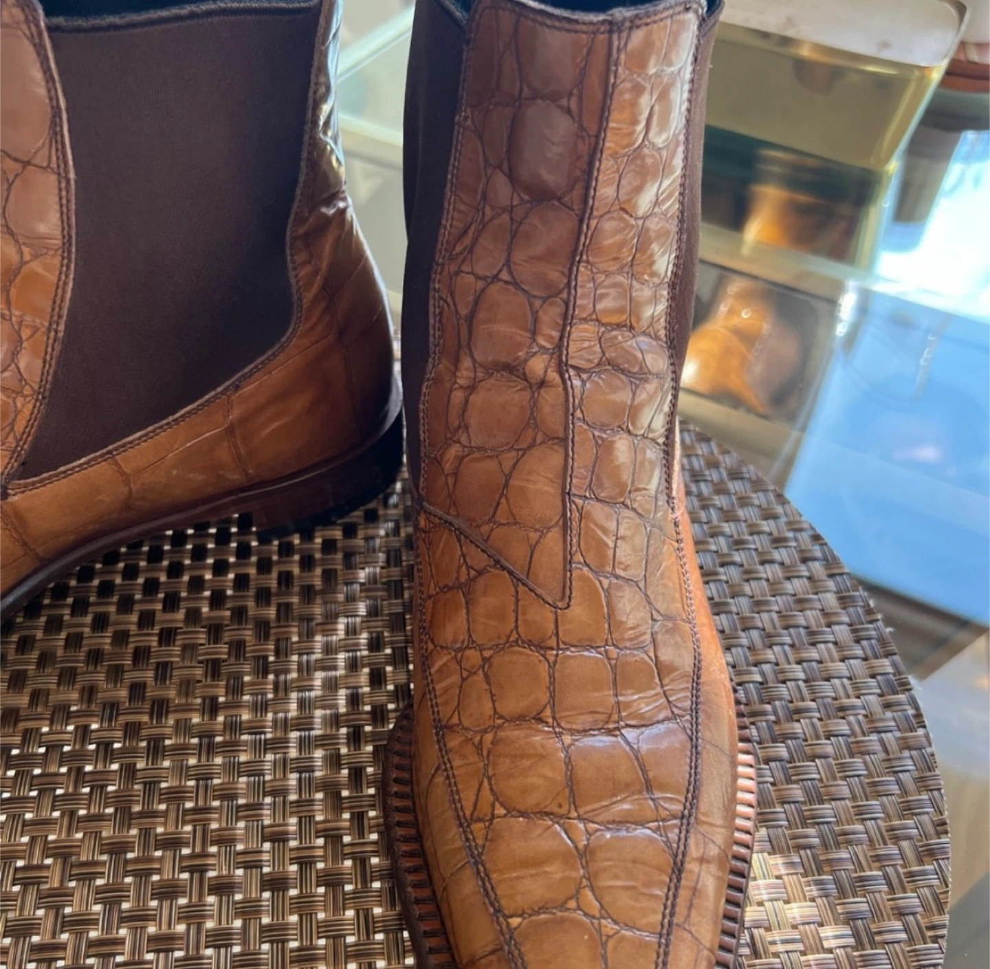 Miu Miu Crocodile Leather Boots - photo 4