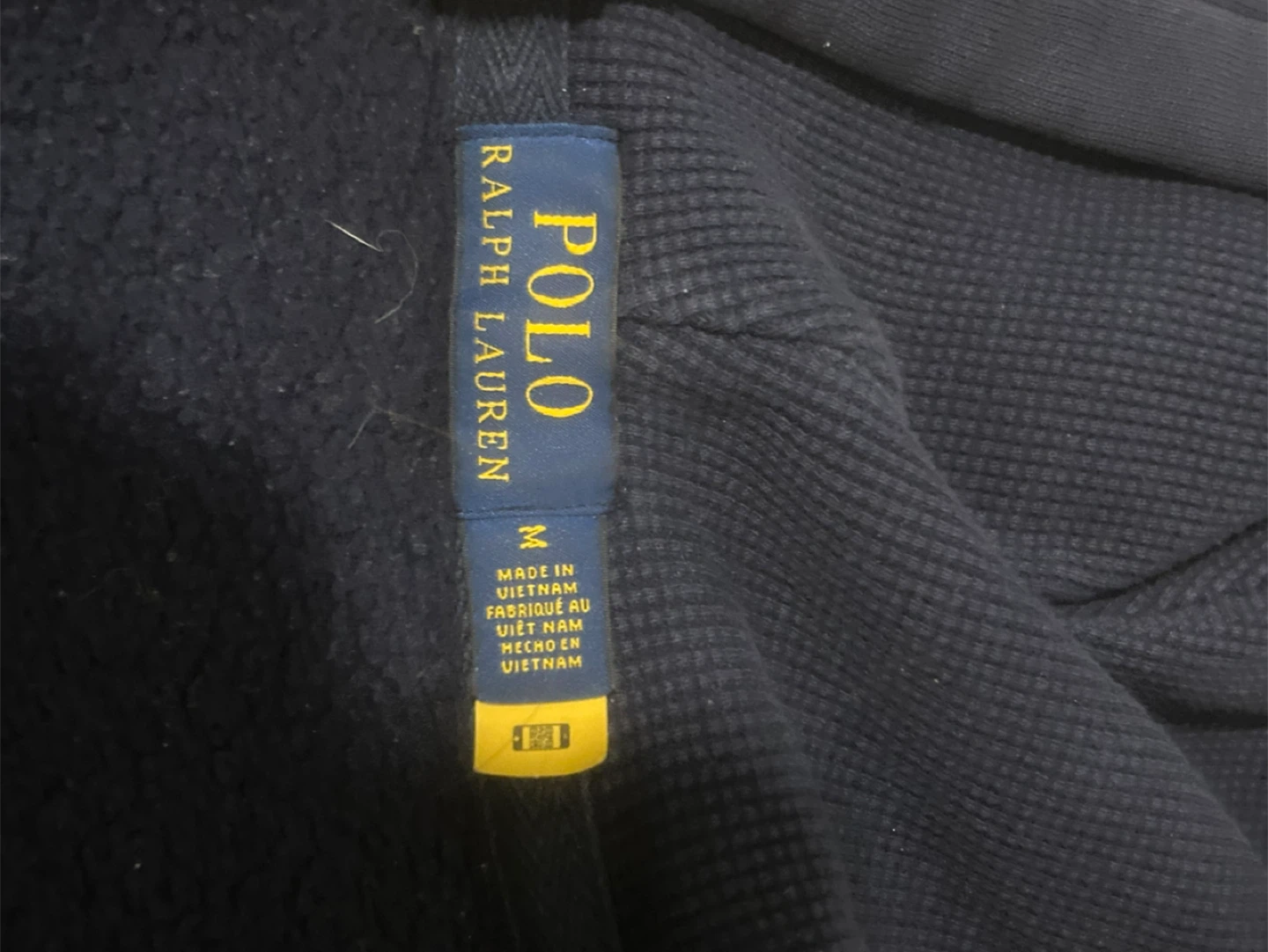 Navy Blue Polo Ralph Lauren Zip-Up Hoodie Size M - photo 4