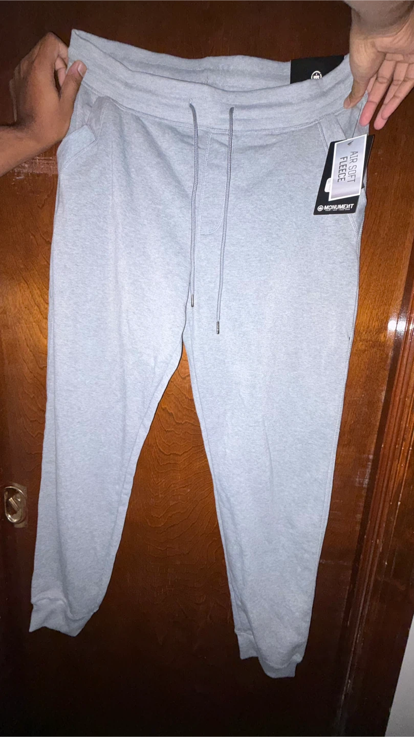Monument Air Soft Fleece Joggers - Grey