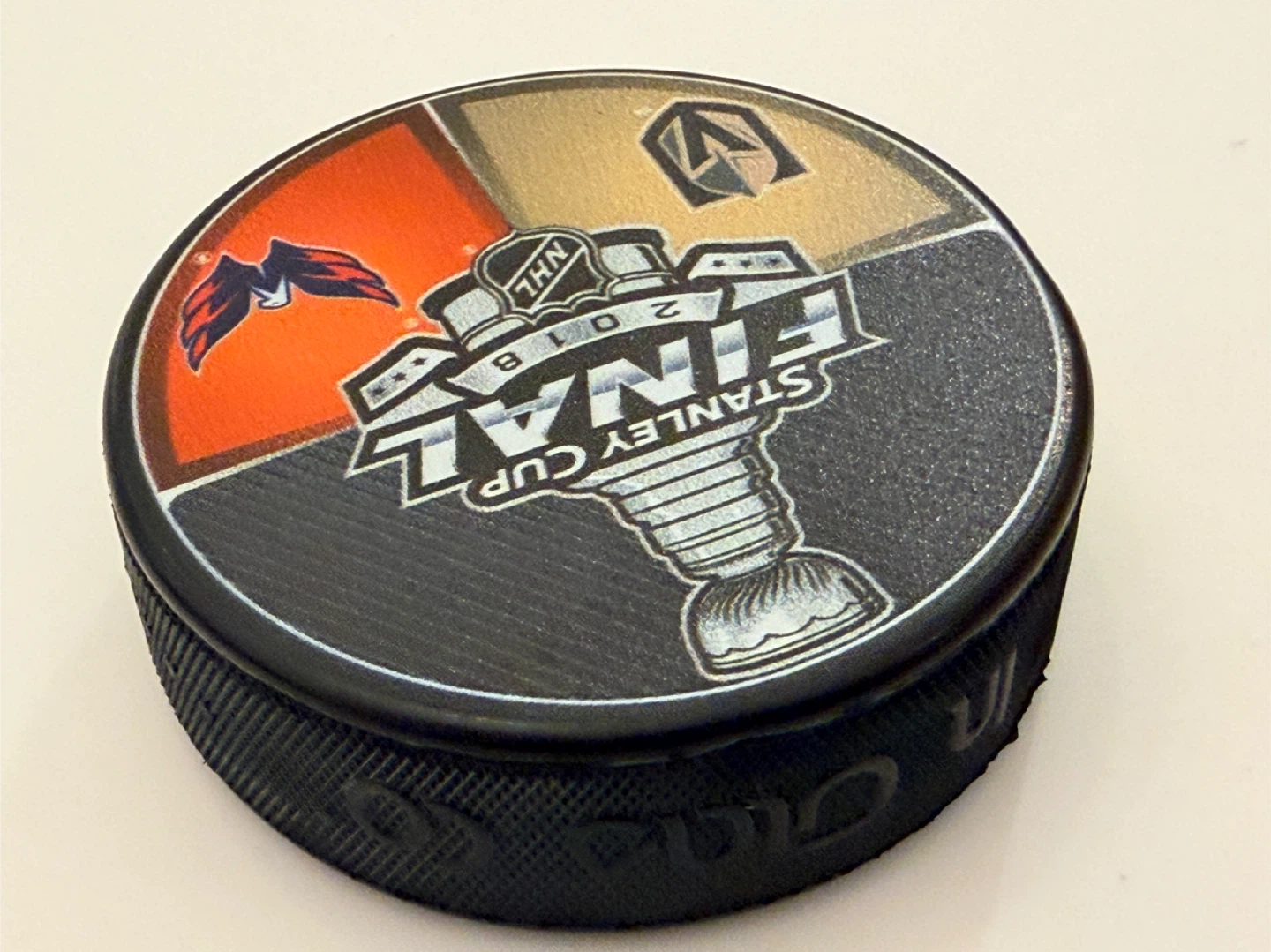 Official 2018 Stanley Cup Finals Golden Knights Capitals Puck - photo 4