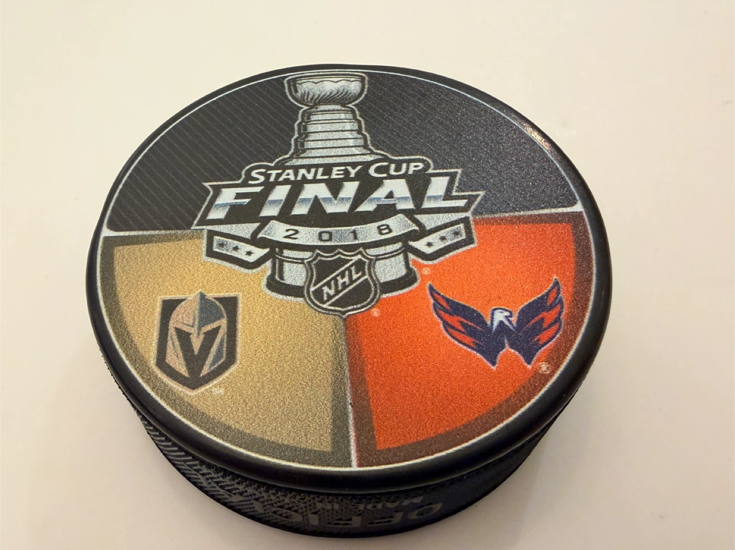 Official 2018 Stanley Cup Finals Golden Knights Capitals Puck