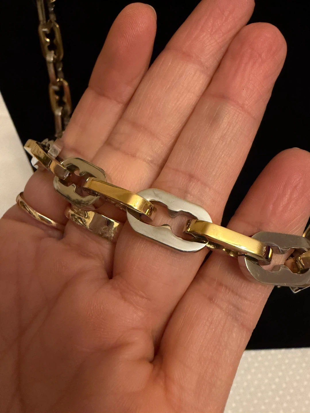 Two-Tone Stainless Steel Ion plated Chain Necklace - photo 2
