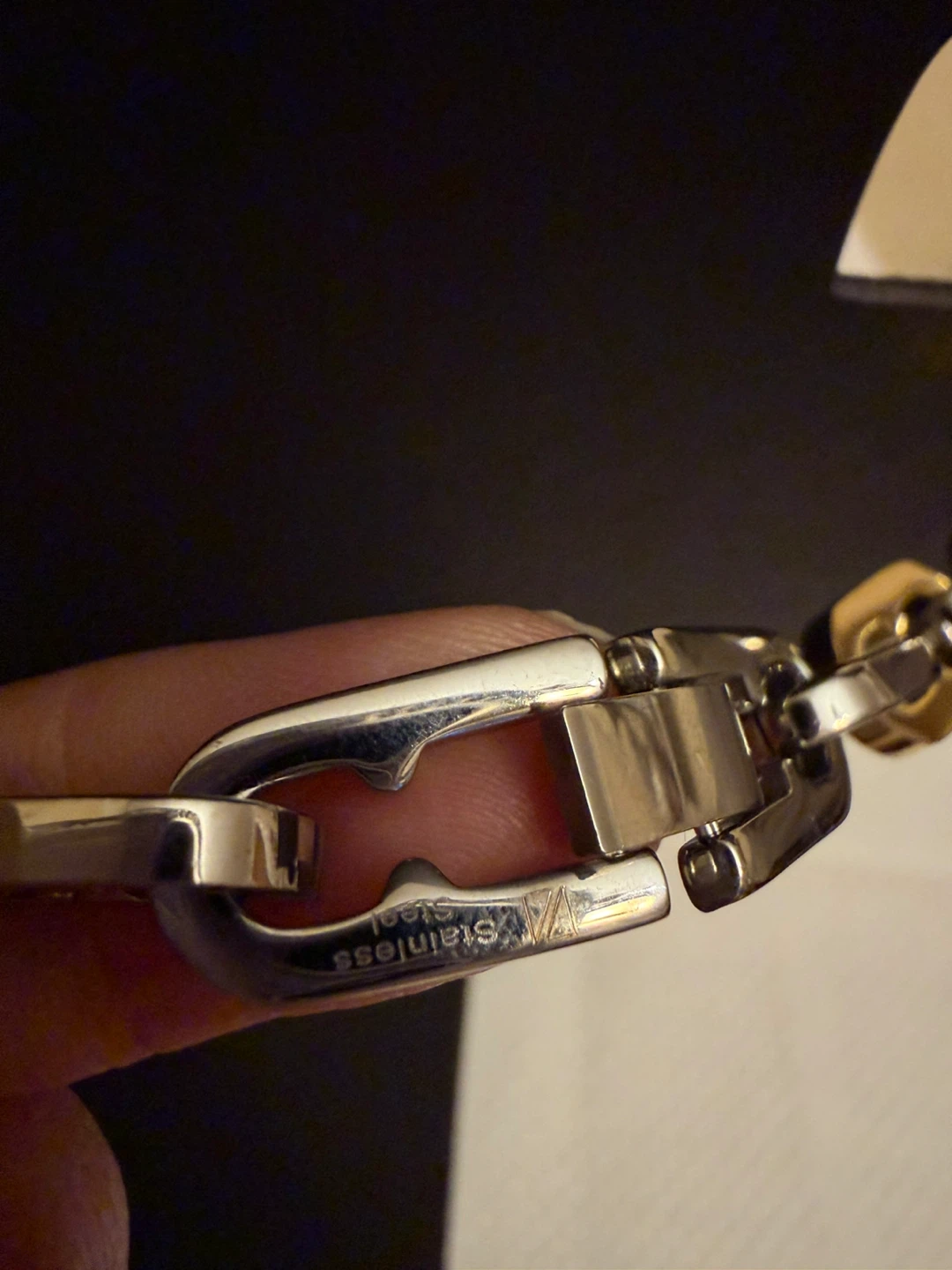 Two-Tone Stainless Steel Ion plated Chain Necklace - photo 4