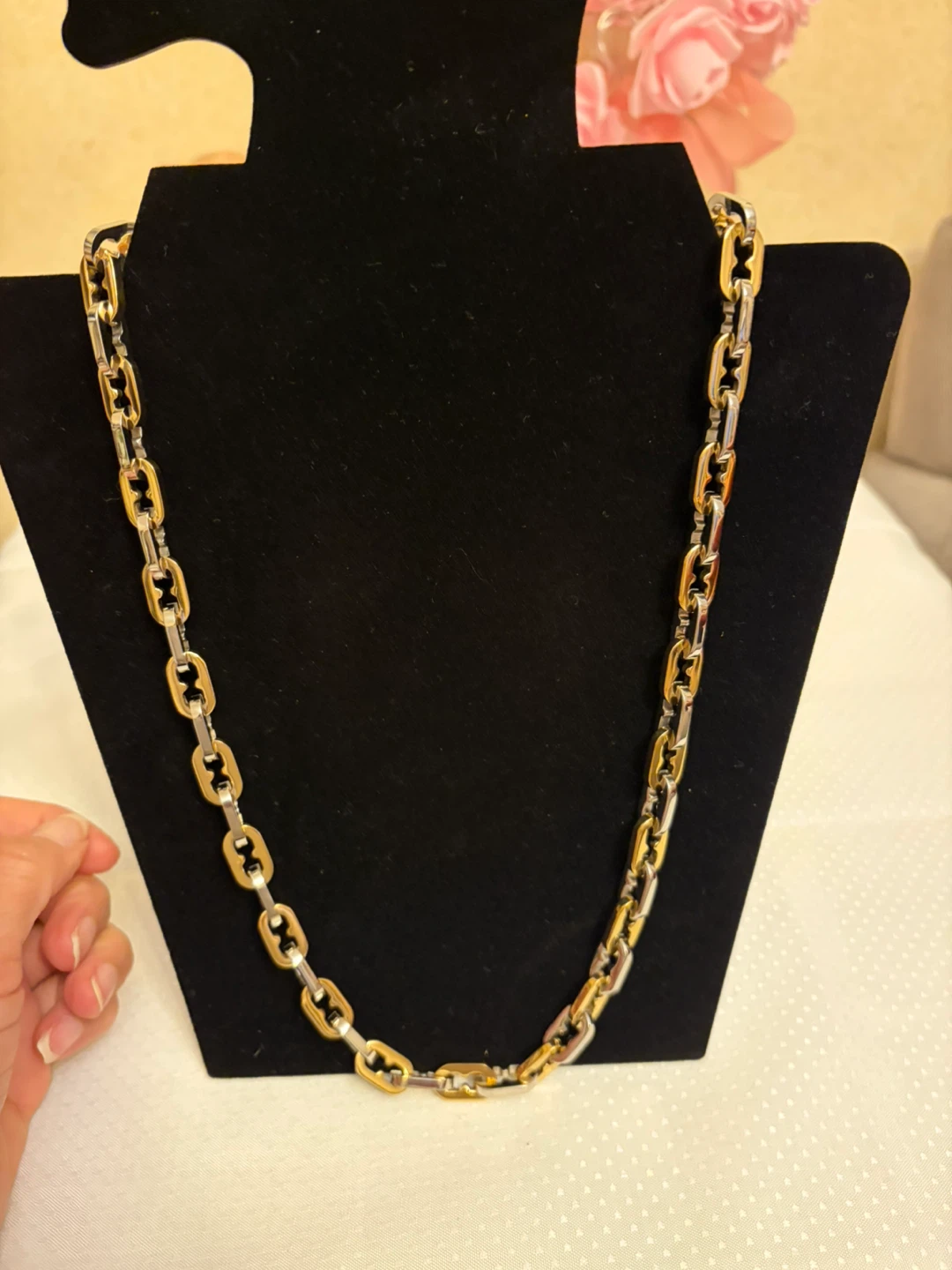 Two-Tone Stainless Steel Ion plated Chain Necklace - photo 5
