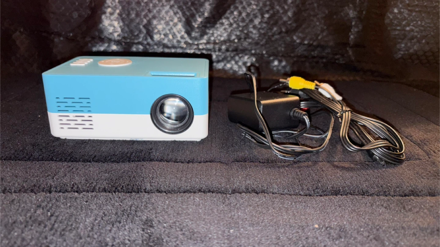 Portable Mini Projector with Power Adapter