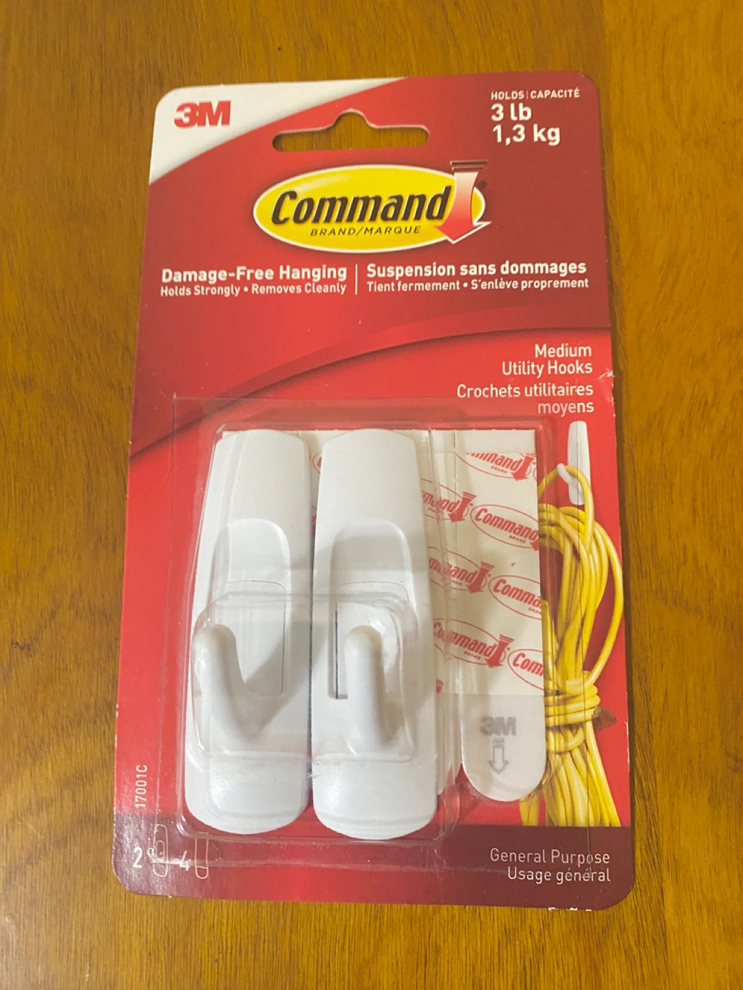 3M Command Medium Hooks (2-Pack) – New