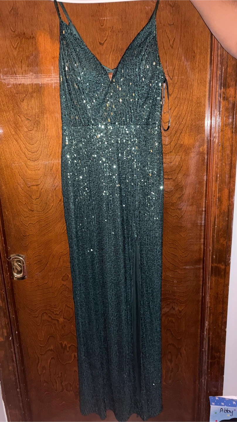 Sparkly Green Sequin Maxi Dress - photo 2