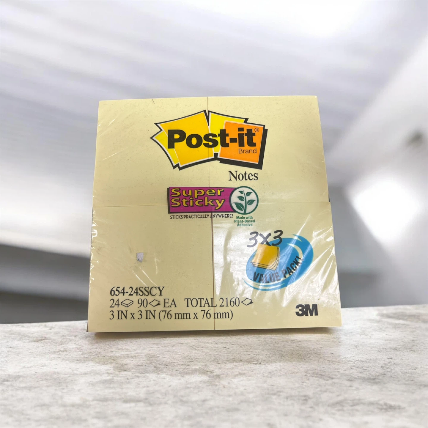 Post-it Super Sticky Notes 3x3 Inch Value Pack