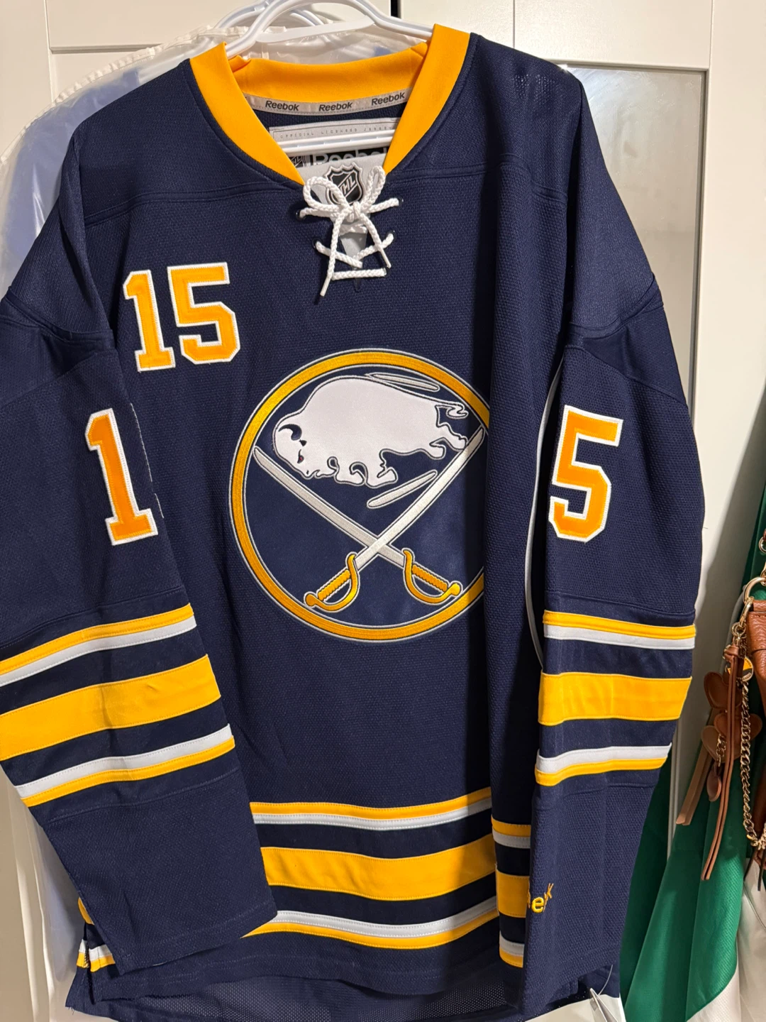 Reebok Buffalo Sabres Jack Eichel Autographed Hockey Jersey #15 - photo 3