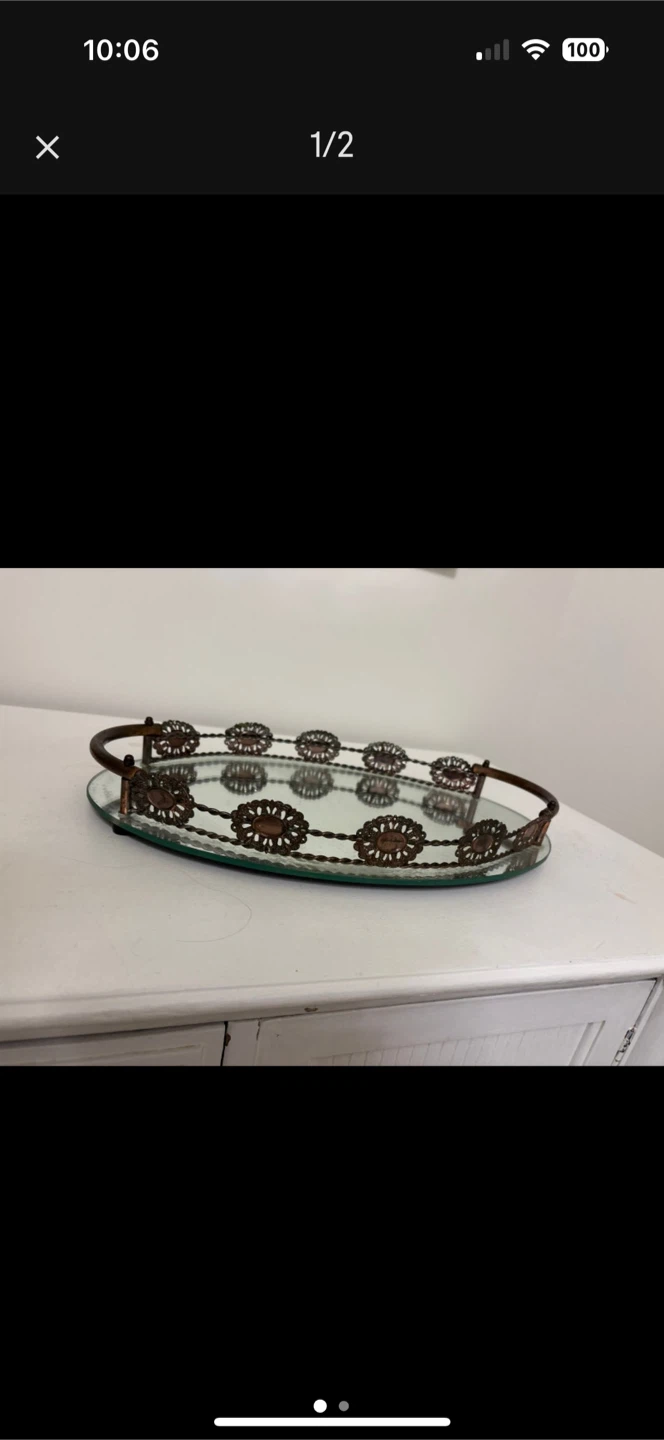 Decorative Mirrored Tray
