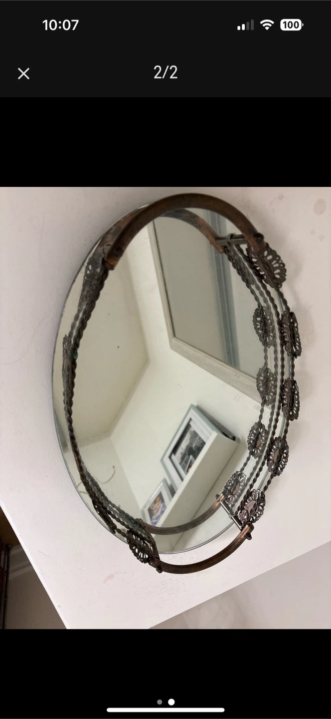 Decorative Mirrored Tray - photo 2