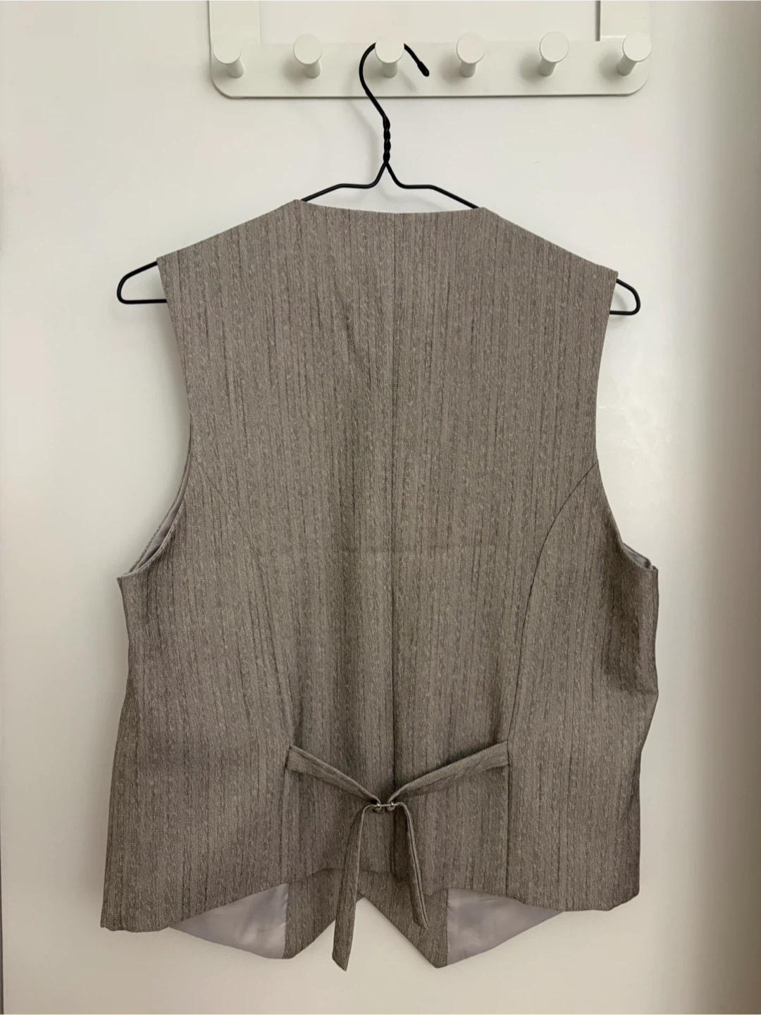 Men's Grey Striped Vest - photo 2