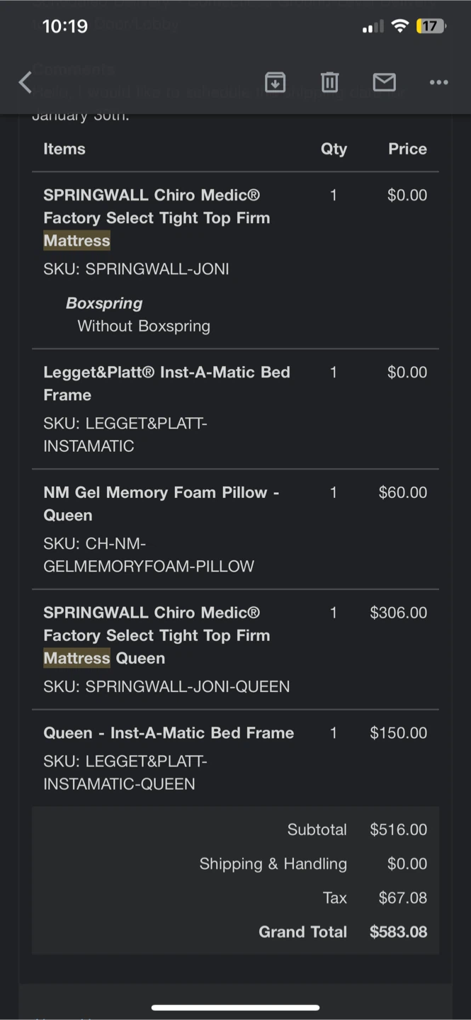 SPRINGWALL firm mattress Queen + Metal base - photo 4