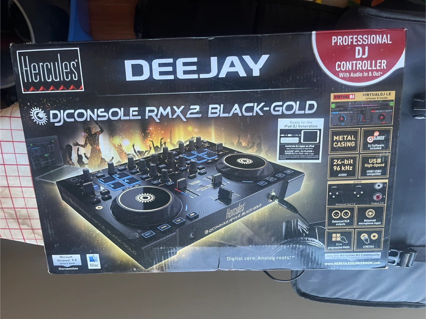 Hercules DJControl RMX2 Black-Gold DJ Controller