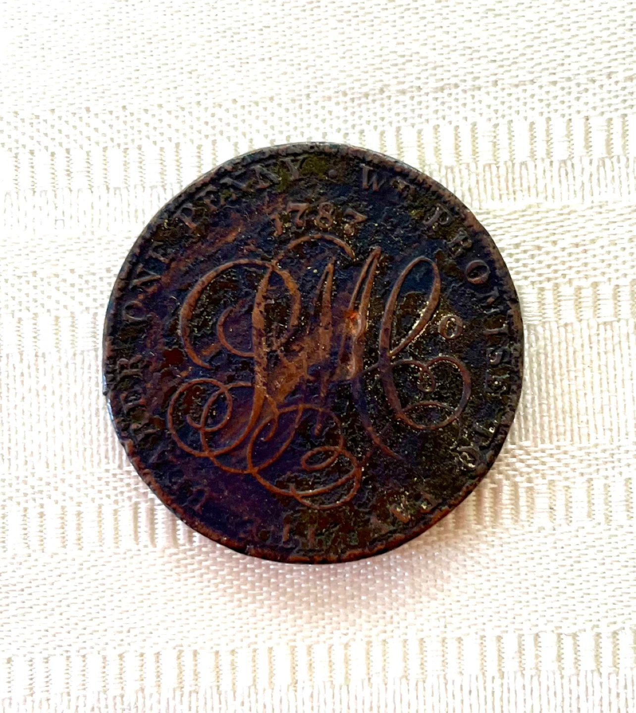 Great Britain Anglesey 1787 Penny Conder Collectors Token 🥕