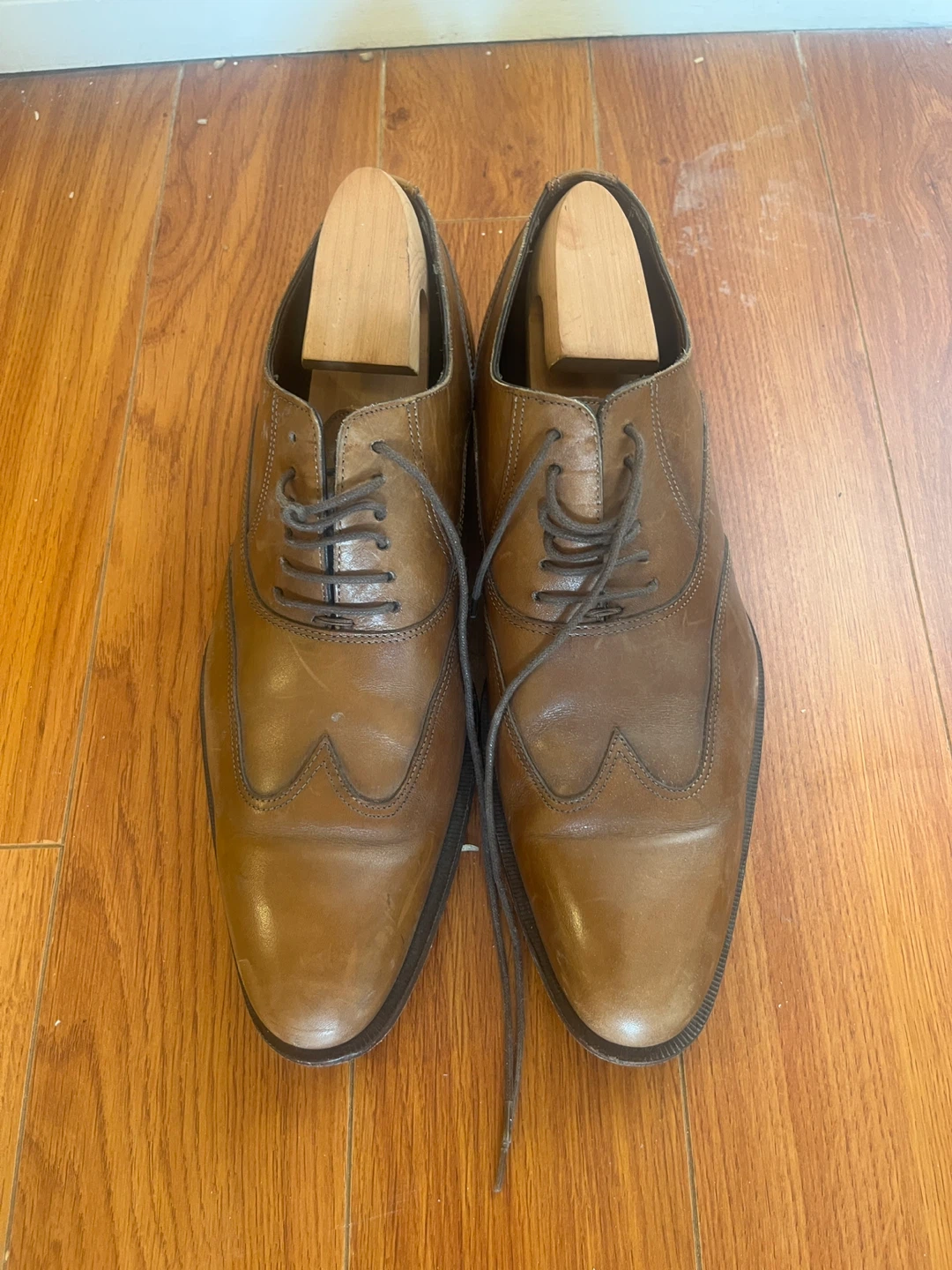 Brown Wingtip Oxford Dress Shoes
