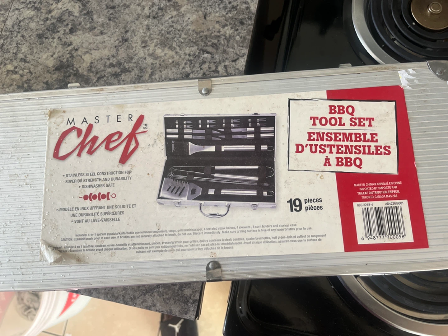 Master Chef 19-Piece BBQ Tool Set in Aluminum Case