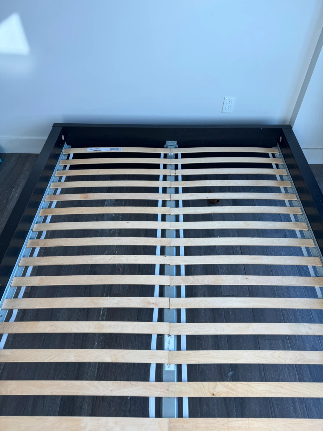 İKEA Black Queen Bed Frame with 2 storage - photo 5