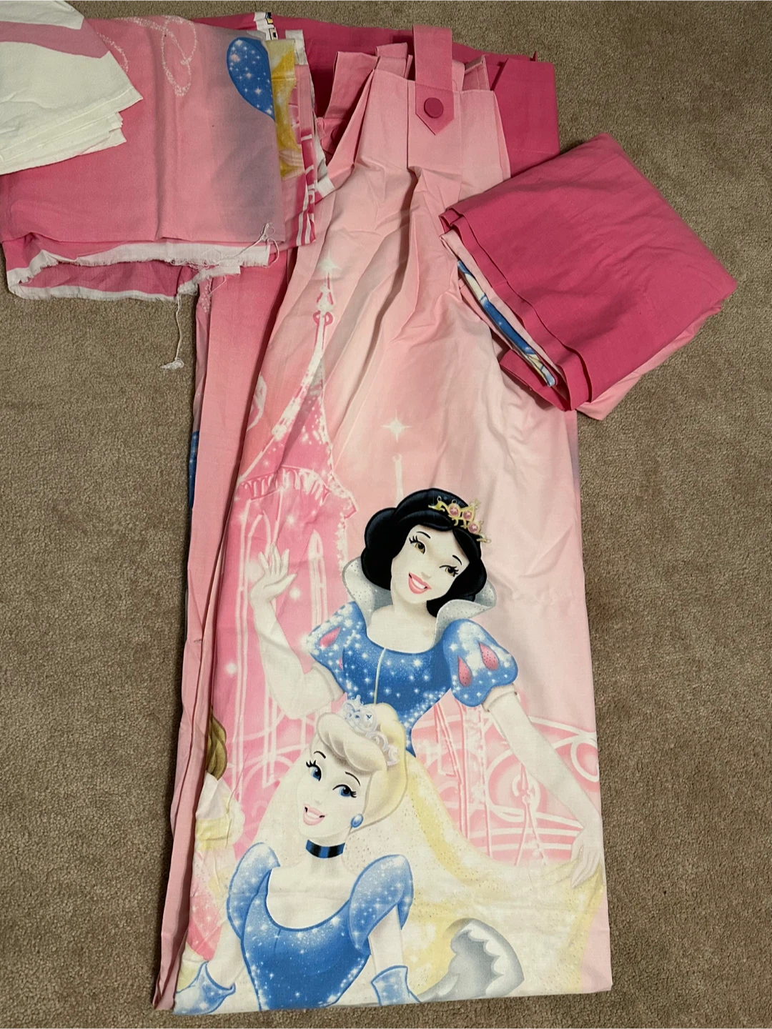 Disney Princesses 2 window drape with Bed Set