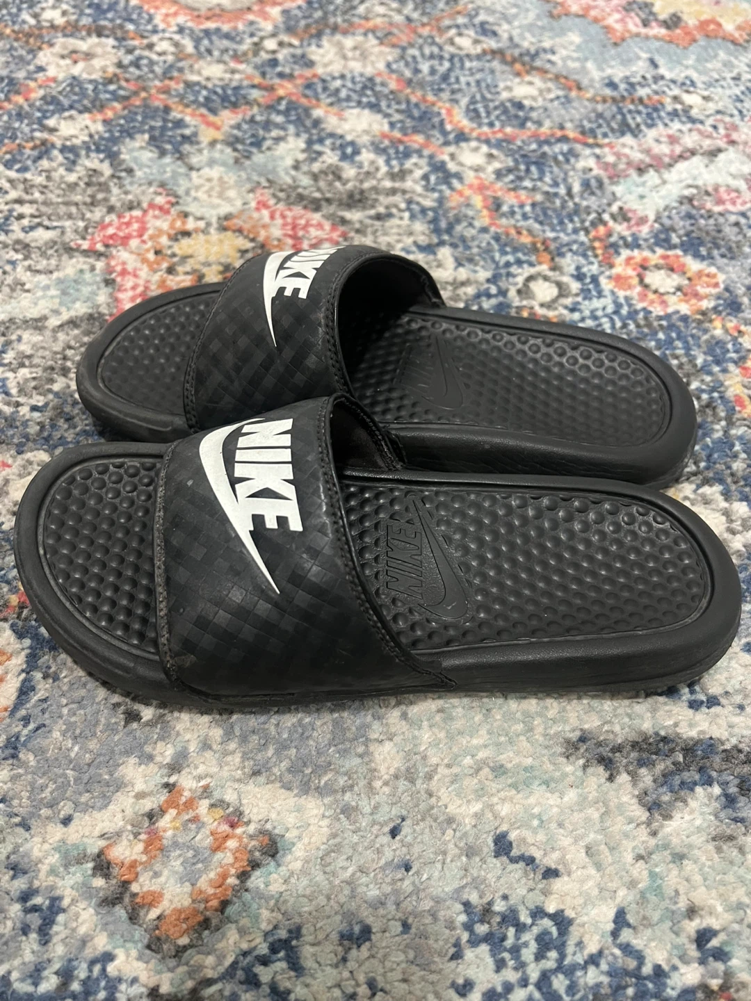Nike Benassi Just Do It Slides - Black & White - US Size 6 - photo 2