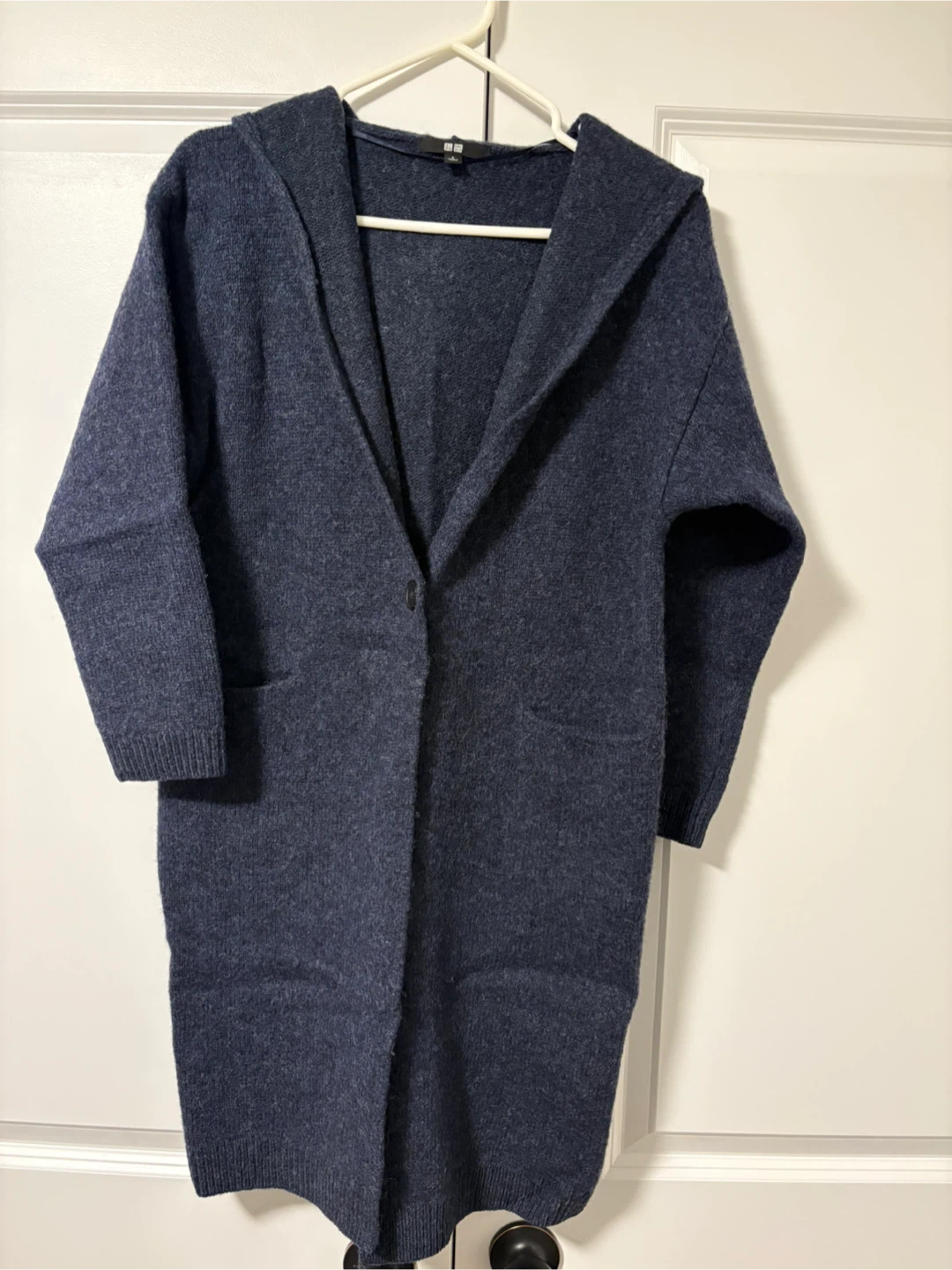 UNIQLO Blue Hooded Cardigan - Size S
