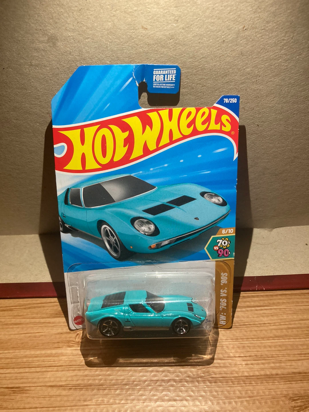 Hot Wheels / 71 Lamborghini Miura SV / Light Blue