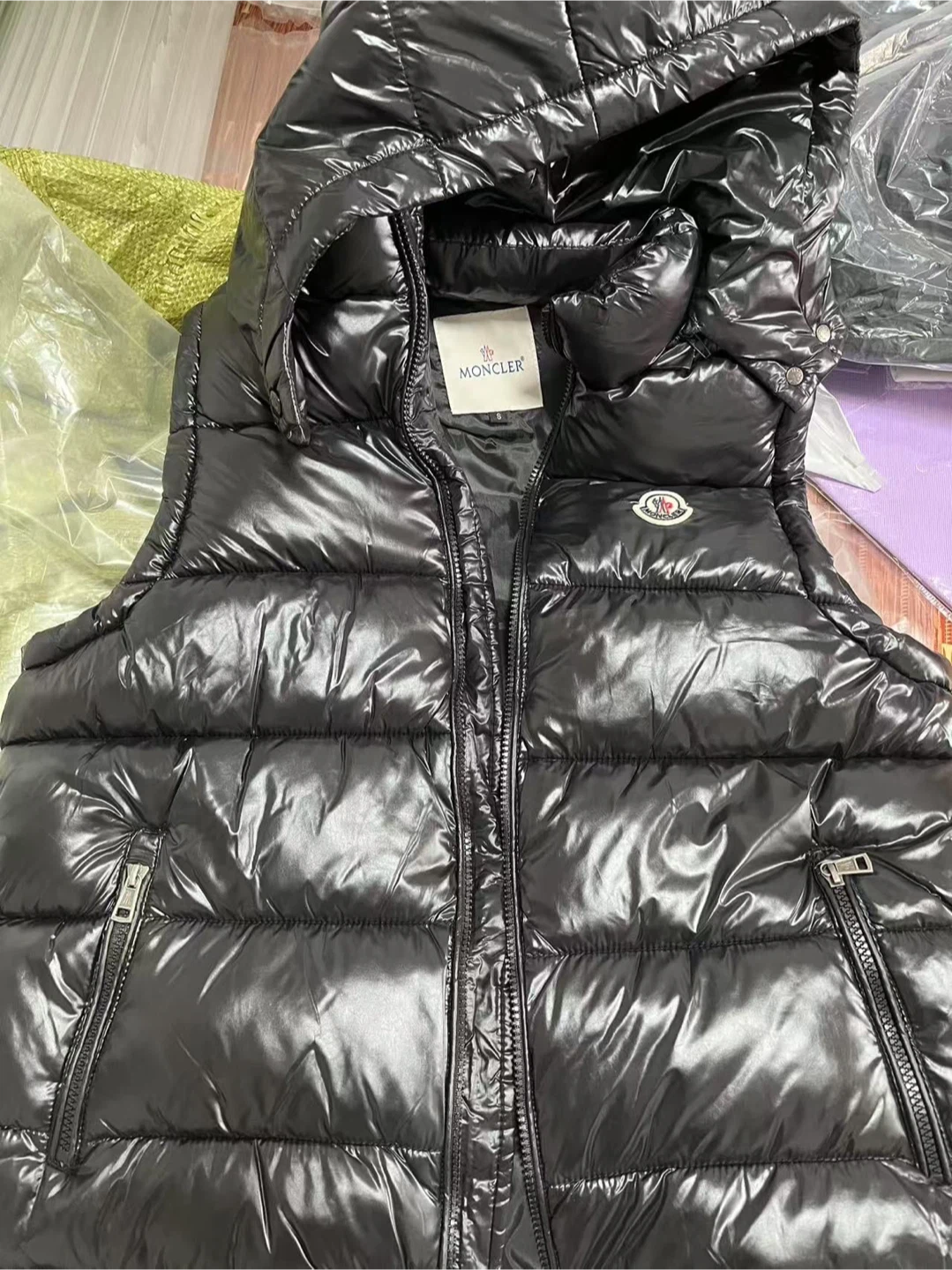 Moncler Black Puffer Vest with Hood - photo 3