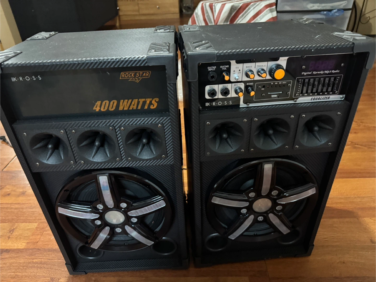 K-ROSS 400 Watt Rock Star Karaoke Speakers - photo 2