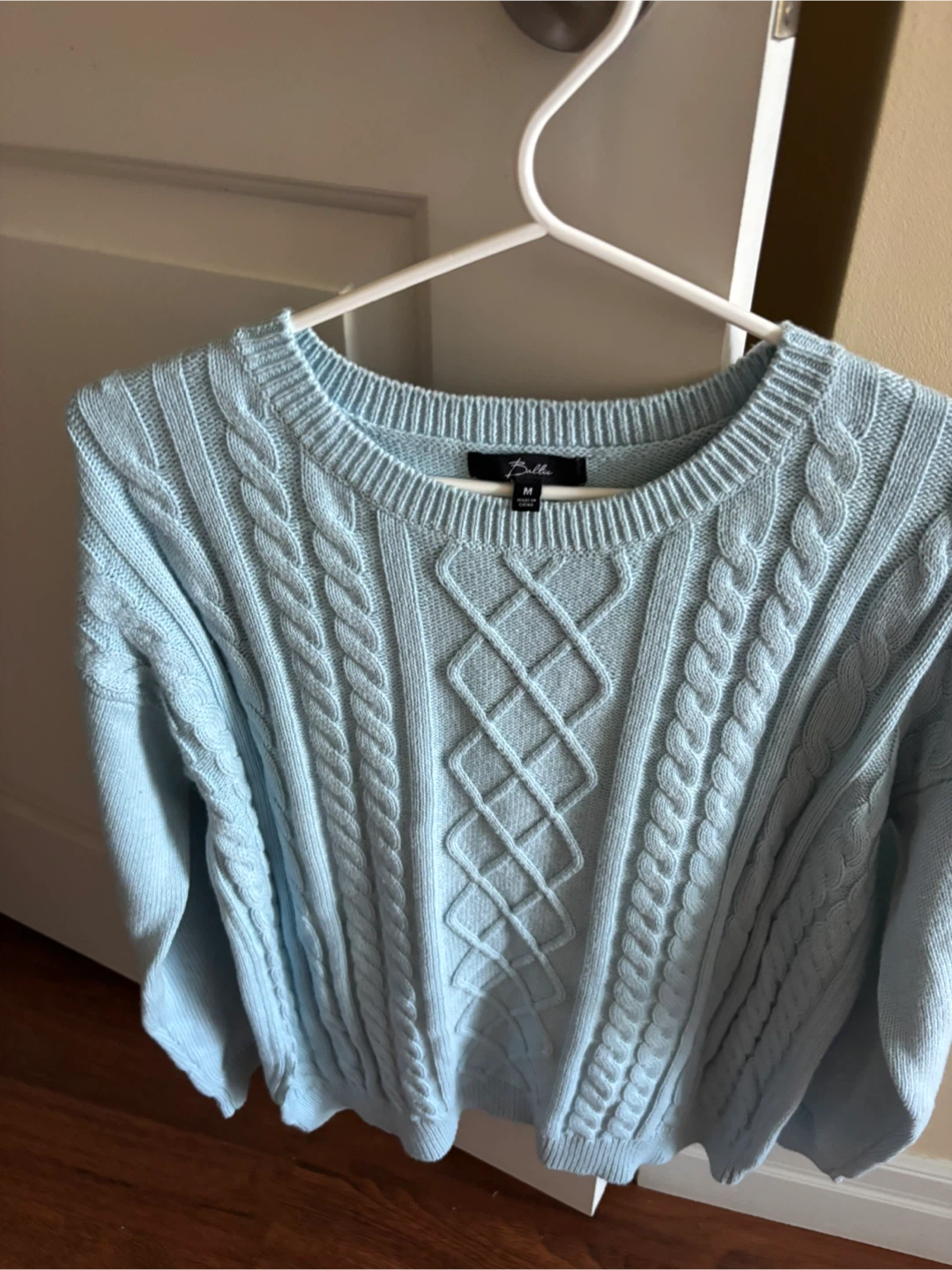 BalticCable Knit Sweater - Light Blue  Cotton - Size M - photo 2
