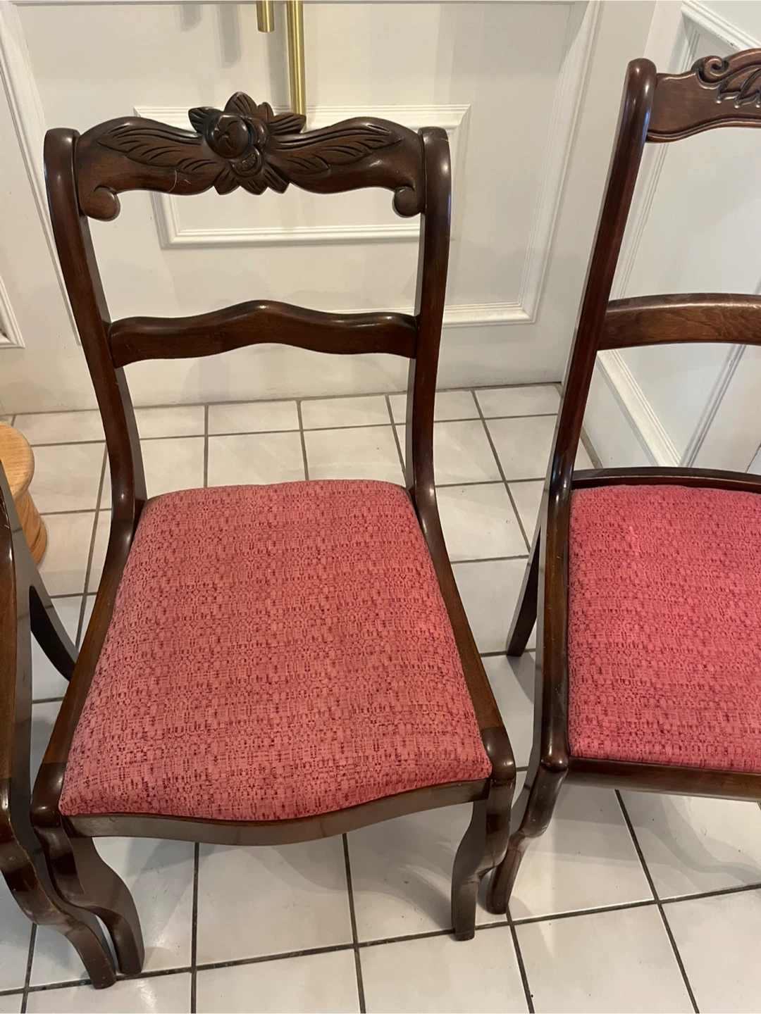 Set of 3 Vintage Dining Chairs - photo 2