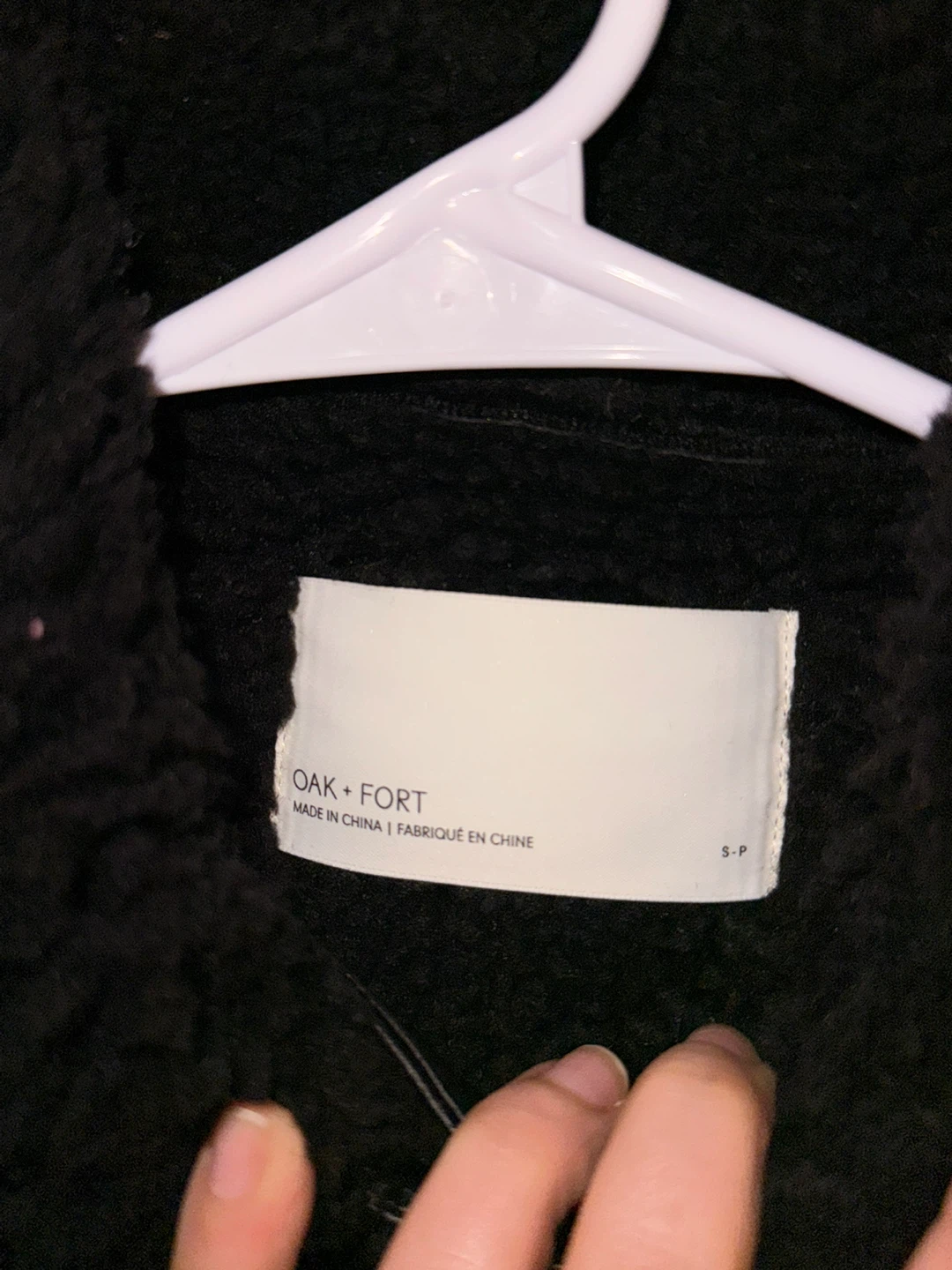 Oak + Fort Black Faux Leather Aviator Jacket - photo 3