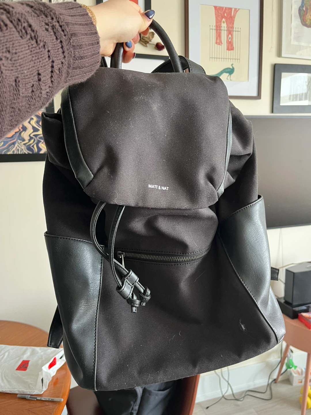 Matt & Nat Black Backpack