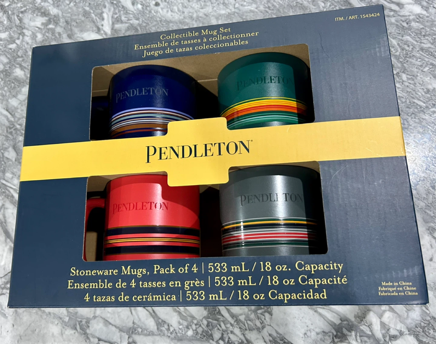 BNIB Pendleton Collectible Mug Set (Set of 4)