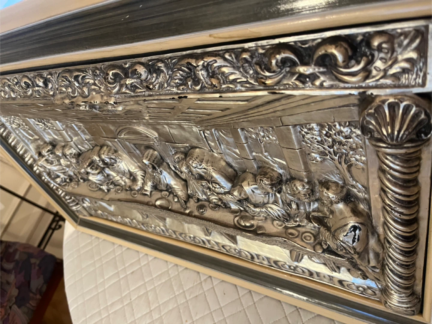 Framed "The Last Supper" Relief Art - photo 3