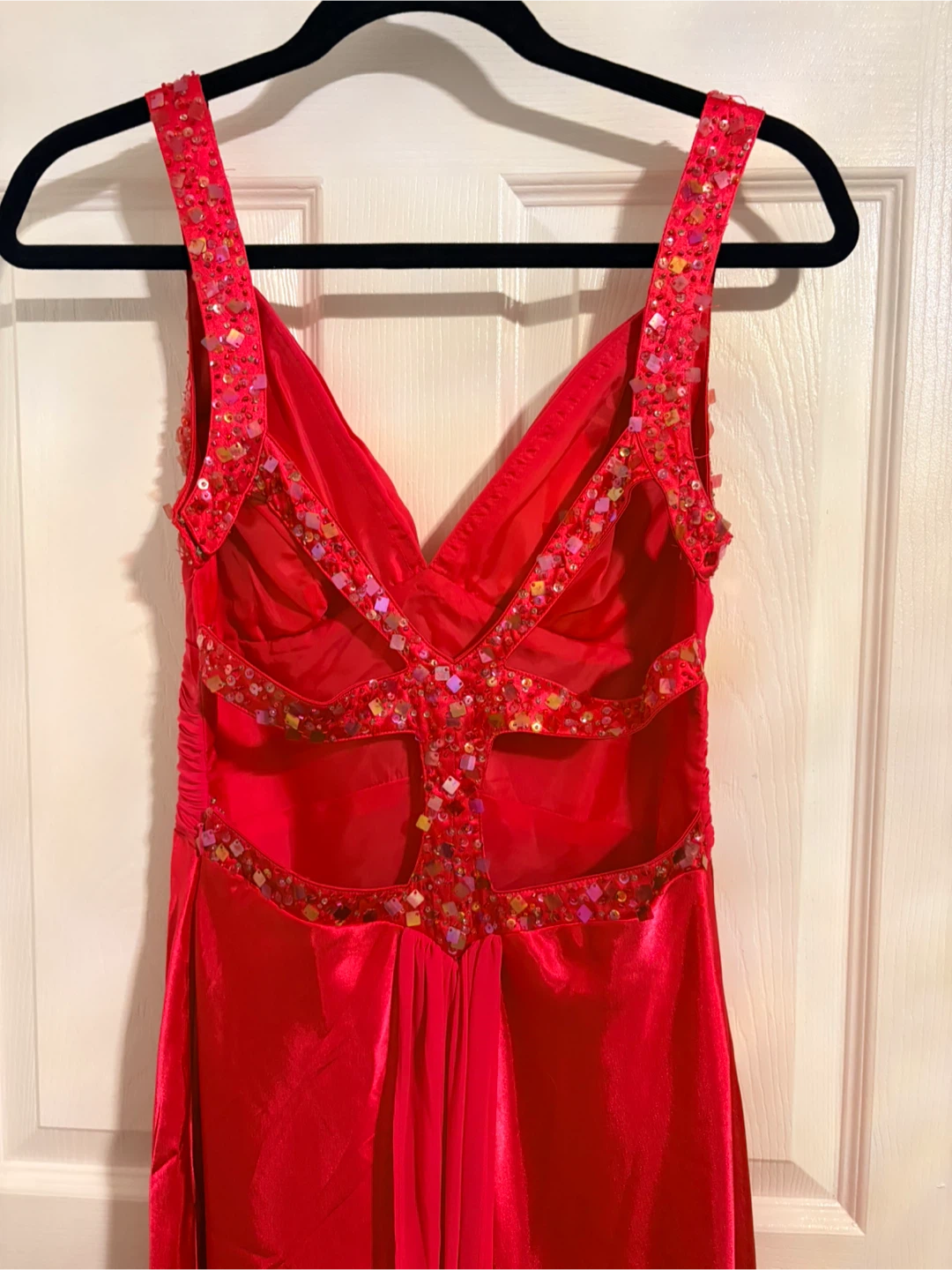 Red Formal Dress with Sequins - photo 4