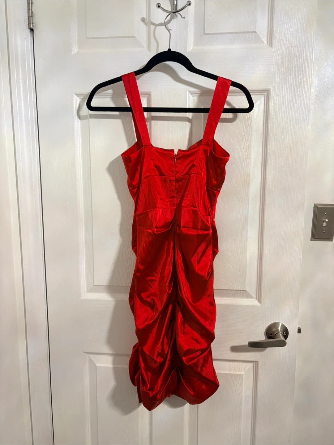 Le Château Red Ruched Mini Dress XS/TP - photo 2