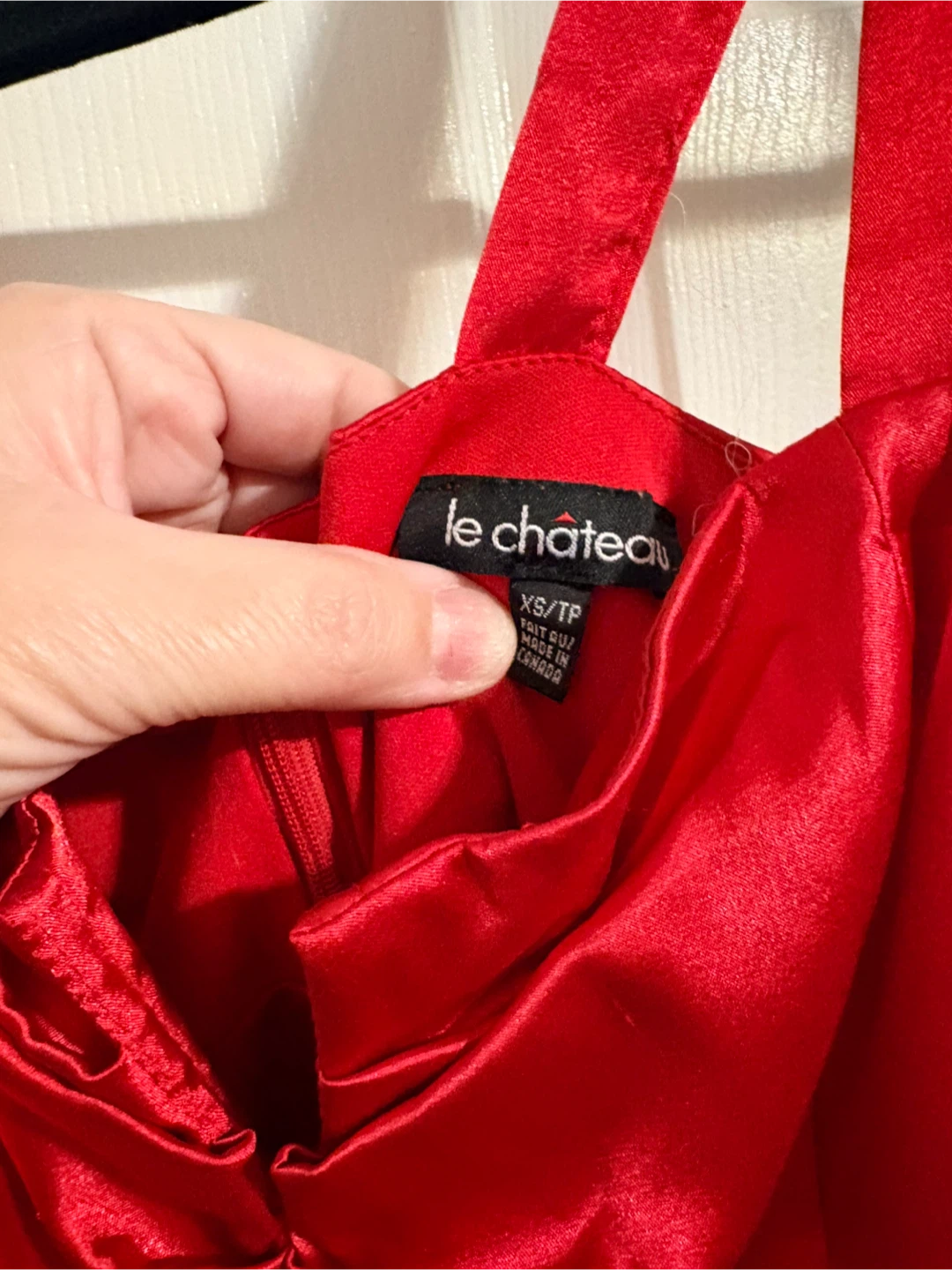 Le Château Red Ruched Mini Dress XS/TP - photo 3