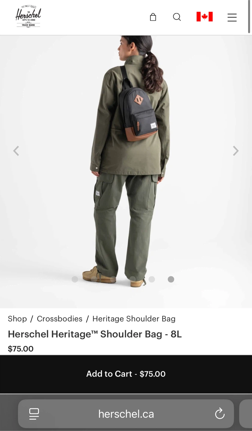 Herschel Heritage Shoulder Bag (BRAND NEW) - photo 5