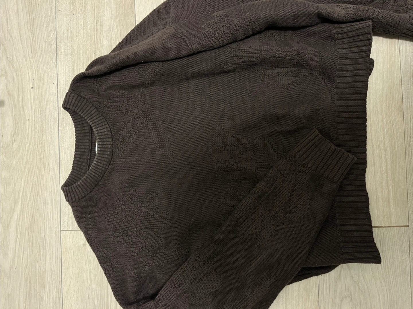 Frank And Oak Brown Knit Sweater - Size L